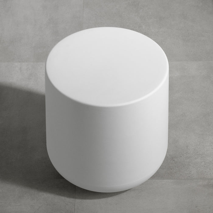 Dalya Round Outdoor Side Table White - South Shore Coffee Table