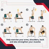 Soozier 2 x 20 lbs Rubber Dumbbells Weight Set for Body Fitness Training