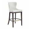 Blair Modern Wood Upholstered Barstool in White - Set of 3 Bar Stool | Tabouret de bar Blair moderne en bois avec revetement en tissu blanc - Lot de 3
