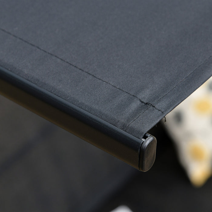 Outsunny 2-person Patio Swing Chair With Adjustable Canopy For Porch Garden