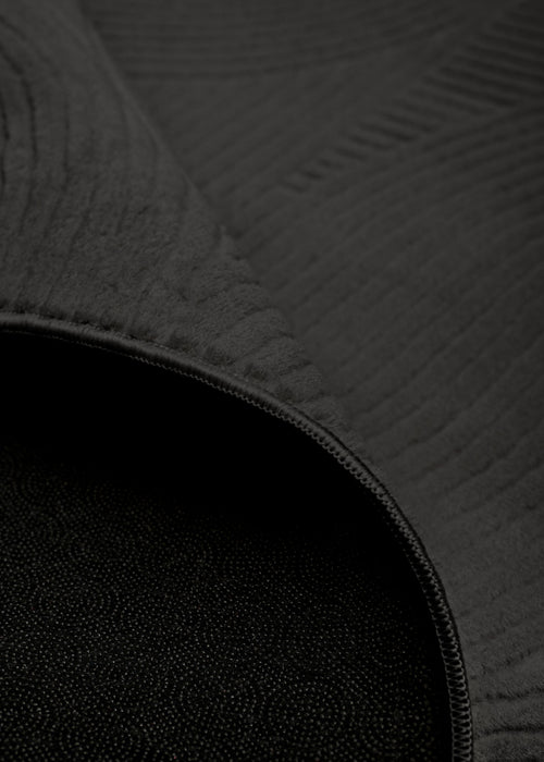 Elion Contemporary Charcoal Washable Rug 6'7\" x 9'0\" Indoor Area Rug