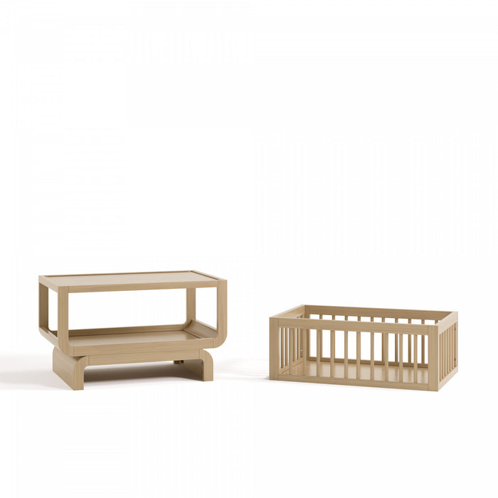 Storkcraft Santorini Deluxe 3-in-1 Convertible Bassinet - Driftwood