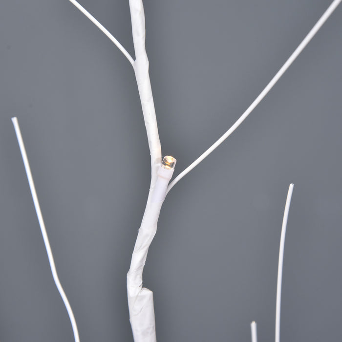 Outsunny 5ft Tree Light With 58 Warm Leds And 8 Modes