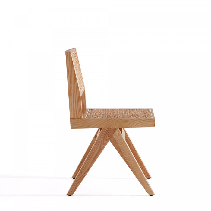 Hamlet Industry Chic Wood Dining Chair in Natural - Set of 4