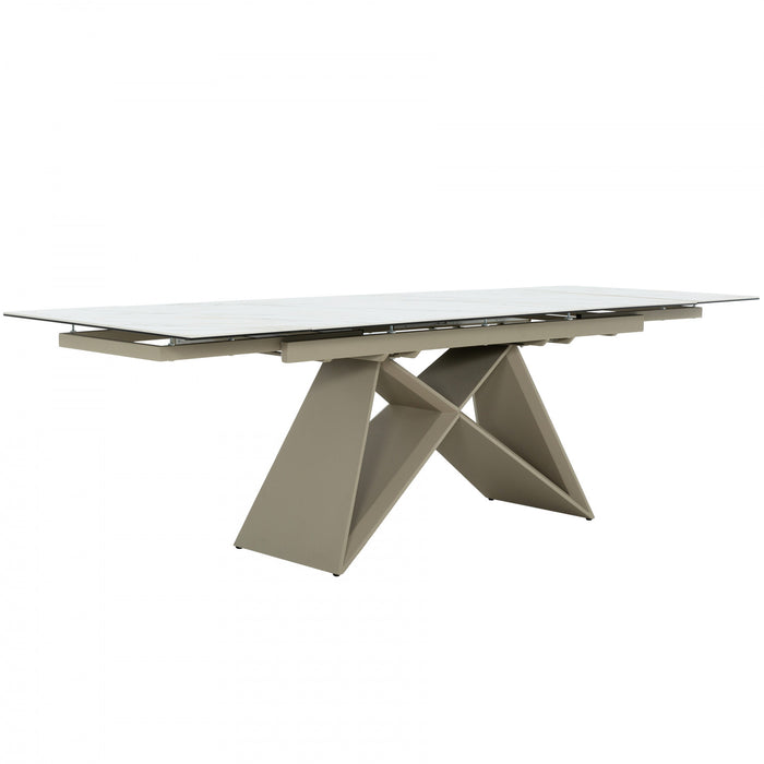 Wrenley 71-102 in. Extendable Rectangular Dining Table (Seats 6-8)