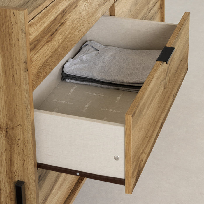 Milton 6-Drawer Double Dresser - Nordik Oak