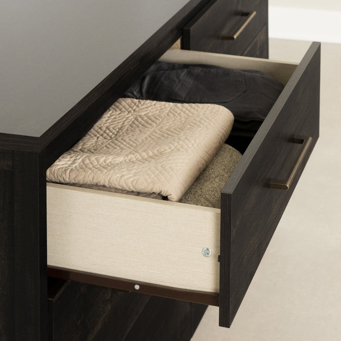 Gravity 6-drawer Dresser - Rubbed Black 