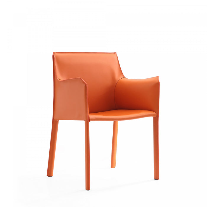 Paris Modern 8-Piece Dining Chair Set in Coral