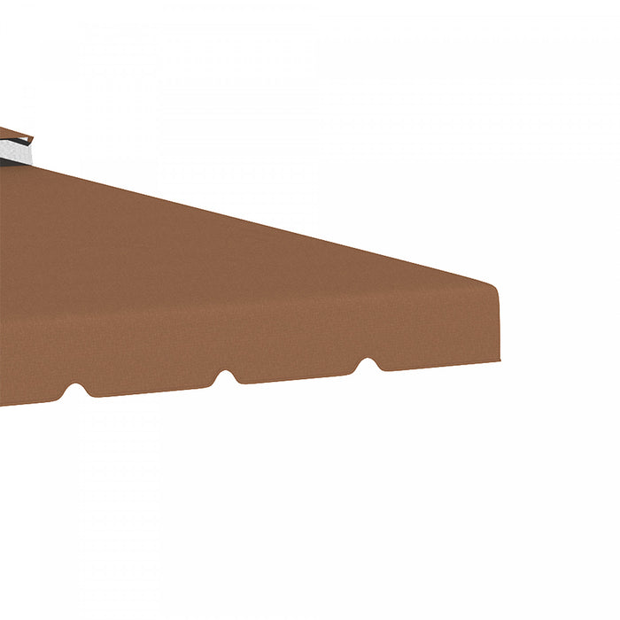 Outsunny 13.1' X 9.8' Gazebo Replacement Canopy, Gazebo Top Cover With Double Vented Roof For Garden Patio Outdoor (top Only), Coffee