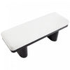 Olivia 47.5" Wood Bed Bench Ottoman with Teddy Velvet Upholstery and Wooden Legs,Black  | Olivia Banc Ottoman en Bois de 47,5" avec Tissu en Velours Teddy et Pieds en Bois, Noir