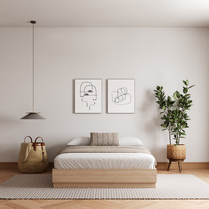Milano Platform Bed Frame King Bed