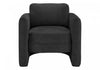 Monarch Specialties - Accent Chair, 32"H, Upholstered, Living Room, Bedroom, Black Fabric, Contemporary | Monarch Specialties - Chaise D'Appoint, 32"H, Rembourre, Salon, Chambre A Coucher, Tissu Noir, Contemporain