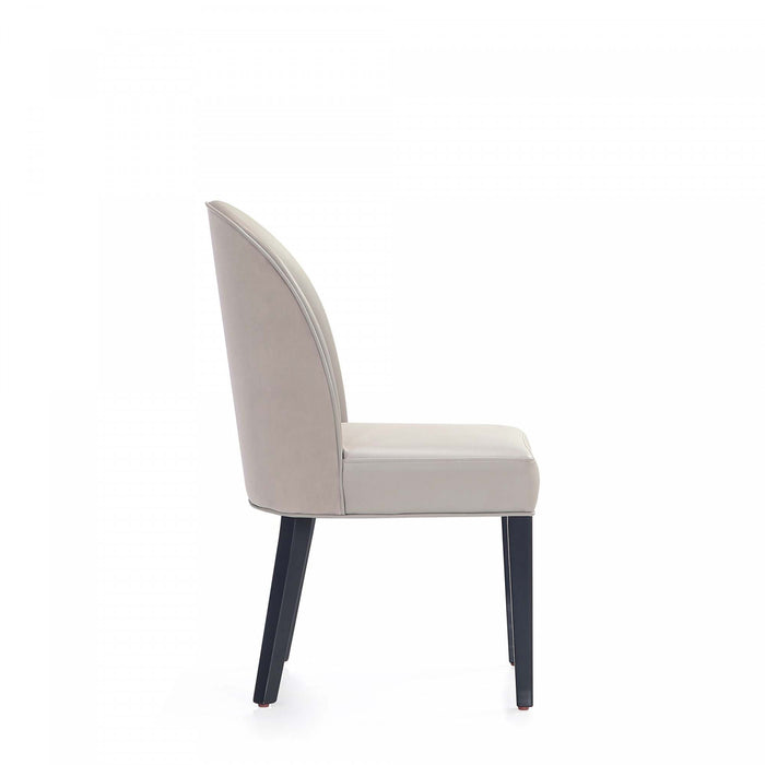 Hillman Modern Wood Upholstered Dining Chair in Light Gray - Set of 4