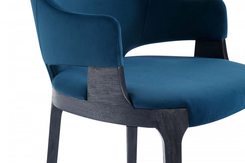 Kara Modern 6-Piece Dining Chair Set in Blue