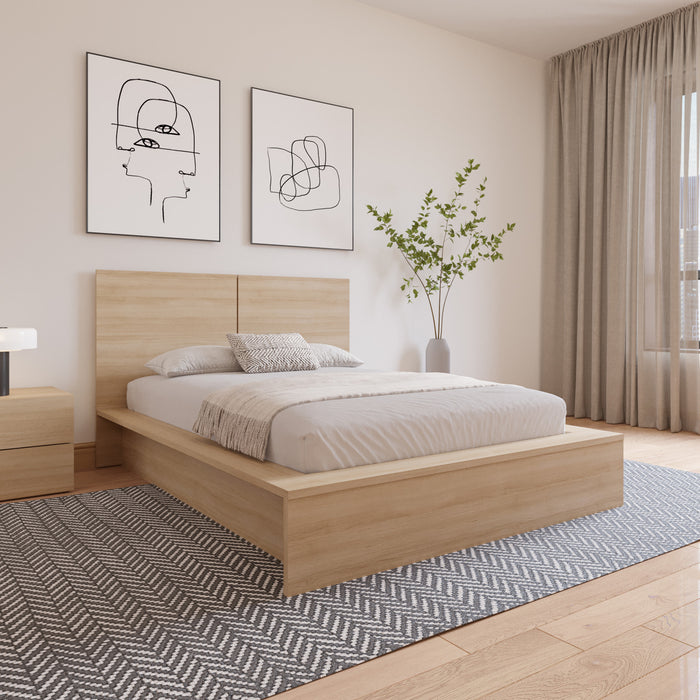 Nordika James Full Headboard - Natural Blonde Oak