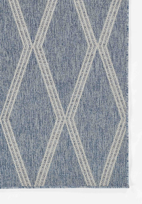 Cypress Transitional 6'6\" x 9'0\" Area Rug in Blue Indoor Area Rug