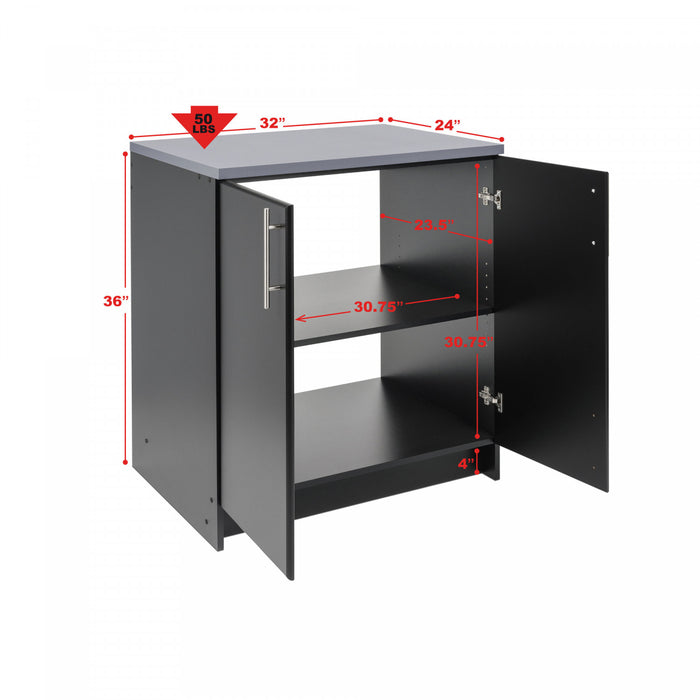 Elite 32\" Base Cabinet - Black