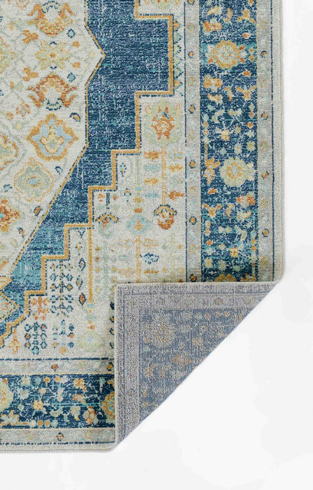 Kinsley Traditional 2'7\" x 8'0\" Runner Rug in Blue Indoor Area Rug