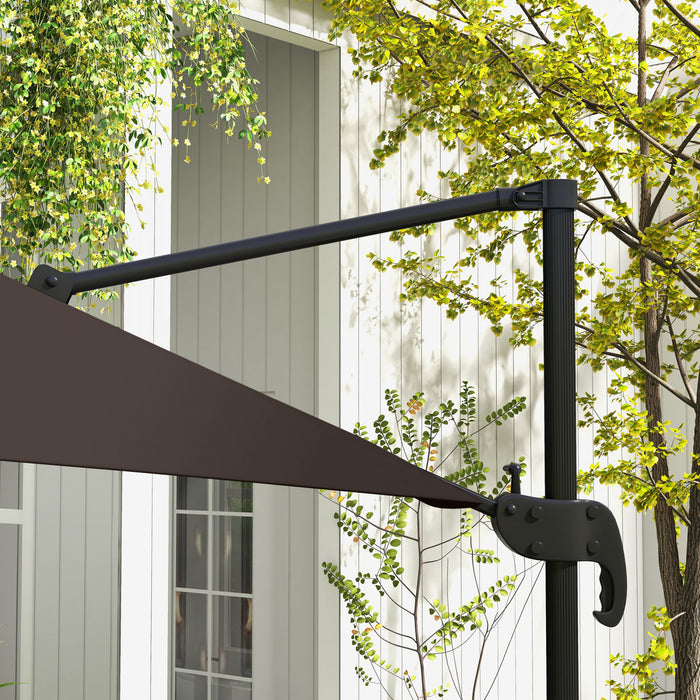 Outsunny 10' Square Cantilever Umbrella