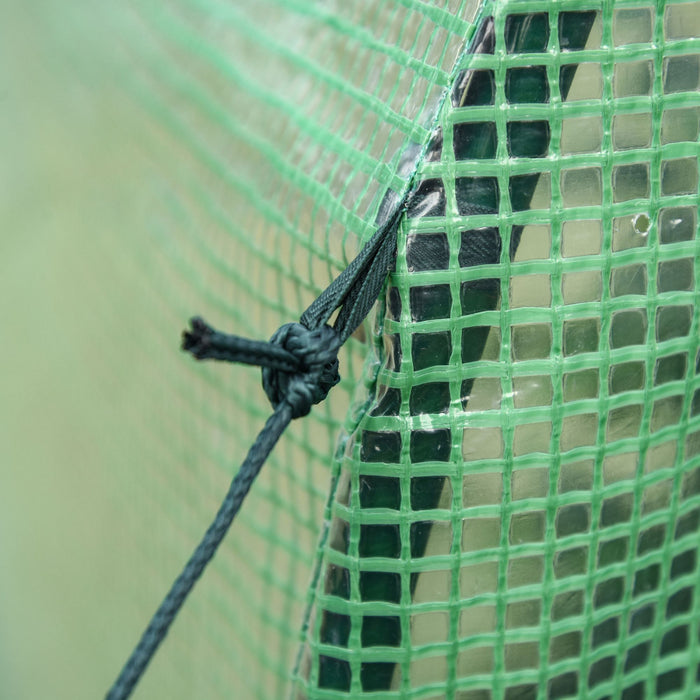 Outsunny 5' X 4' X 7' Outdoor Lean-to Walk-in Garden Greenhouse Polycarbonate With Roll-up Door Hot House For Plants Herbs Vegetables, Green