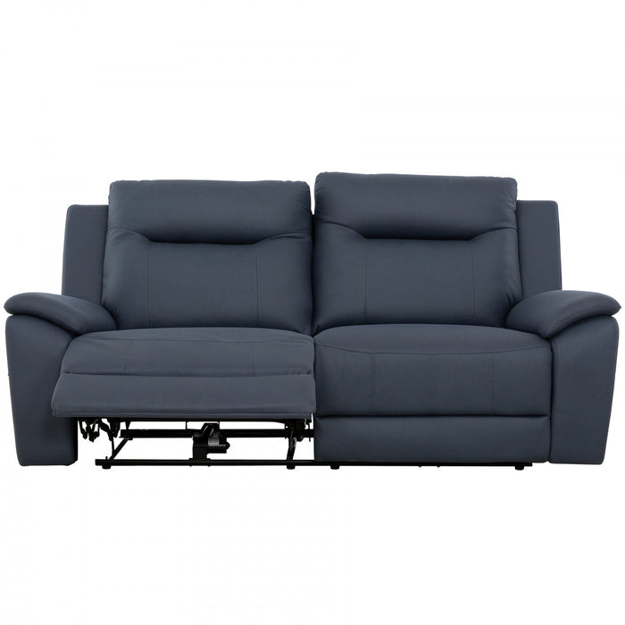 Sutton 81 in. Upholstered Power Recliner Sofa - Blue