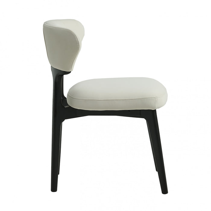 Susie Wooden Dining Chairs Set Of 2 With Upholstered Fabric Side Chairs And Wood Legs,beige