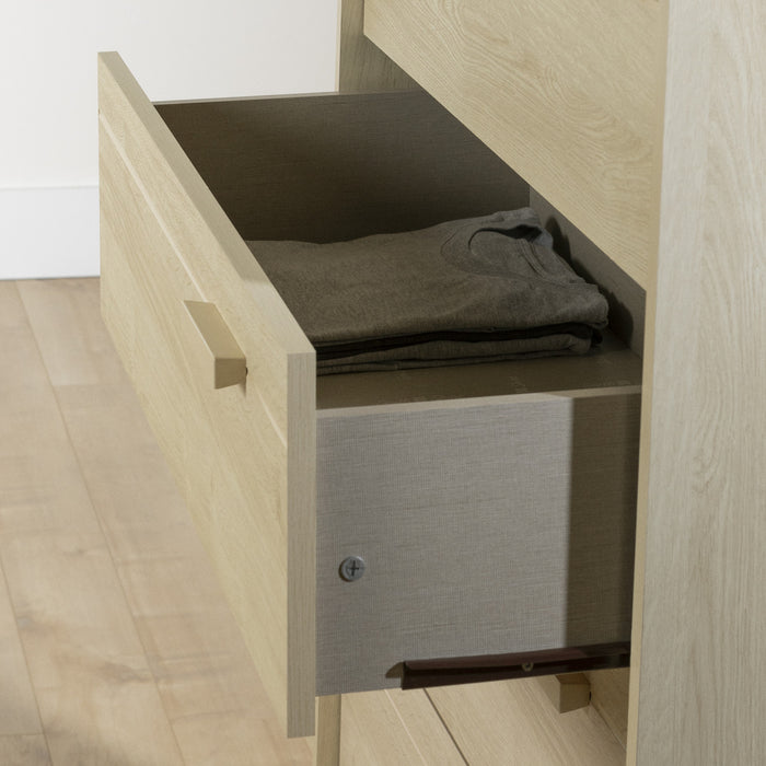 Noah 5-Drawer Chest Bleached Oak - South Shore