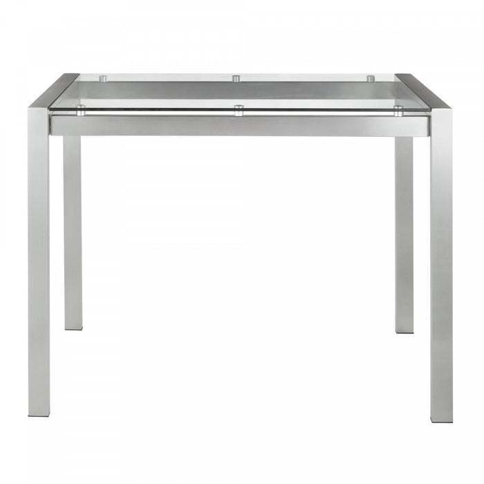 LumiSource Fuji Glass Contemporary Counter-Height Dining Table
