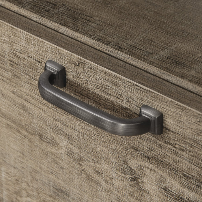 Lionel Corner Tv Stand, For Tvs Up To 48 Inches - Weathered Oak 