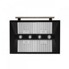 Forno Aria 36 Inch Wall-Mounted Black Range Hood-FRHWM5095-36BLK | Hotte de cuisiniere murale Aria de 36 po, noir-FRHWM5095-36BLK