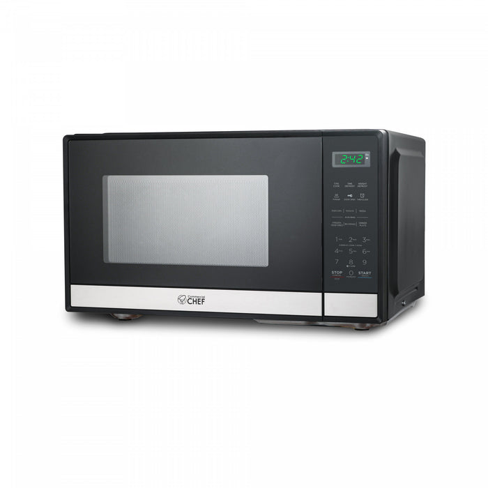 CHM Series Commercial Chef 0.9 Cu. Ft. Countertop Microwave Oven, CHM9MS Countertop Microwave Less 1cuft