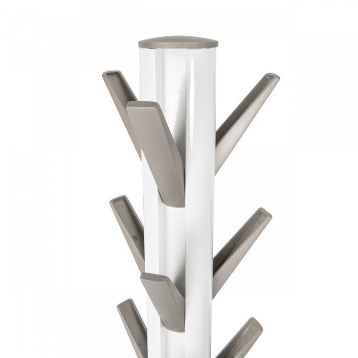 Umbra Modern Wood Flapper Coat Rack - White