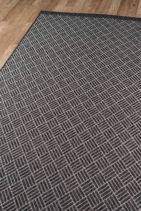 Eve Contemporary 2'0\" x 10'0\" Runner Rug in Grey Indoor Area Rug
