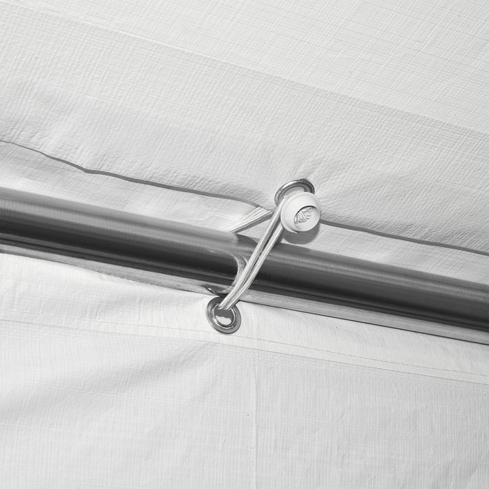 Outsunny 20' X 10' Party Tent Canopy, Gazebo Tent With 6 Removable Side Walls And Windows For Outdoor Event, White