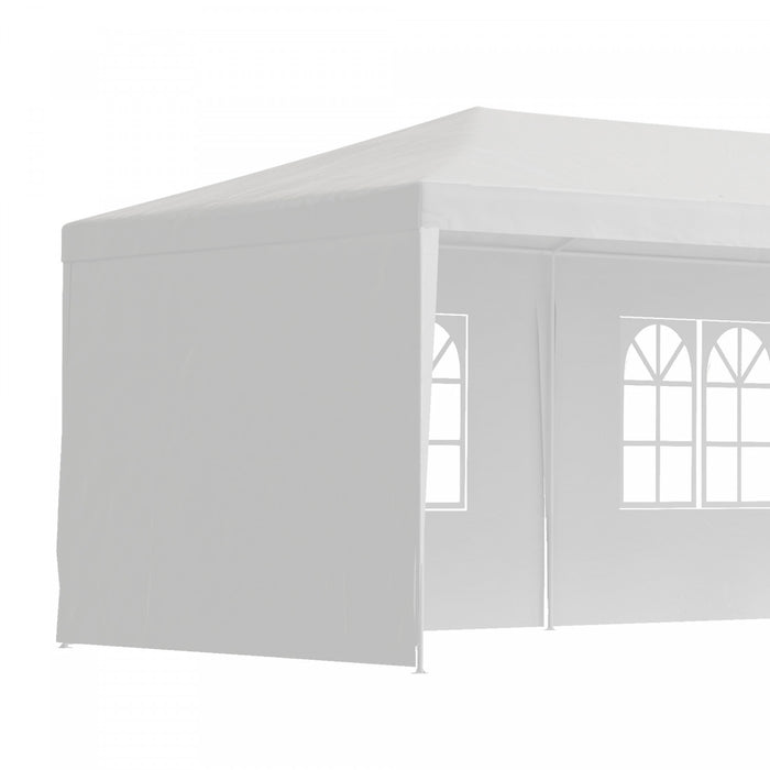 Outsunny 10' X 29' Party Tent, Canopy Tent With Sidewalls And Large Transparent Windows For Garden, Backyard, Outdoor, White