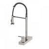 4 Function Chef Pivoting Waterfall Pull-Down Kitchen Faucet, Magnetic Docking. Brushed Nickel-FCWCMBND1 Laundry Combo | Robinet de cuisine cascade a 4 fonctions, pivotant, douchette extractible, aimante. Nickel brosse - FCWCMBND1