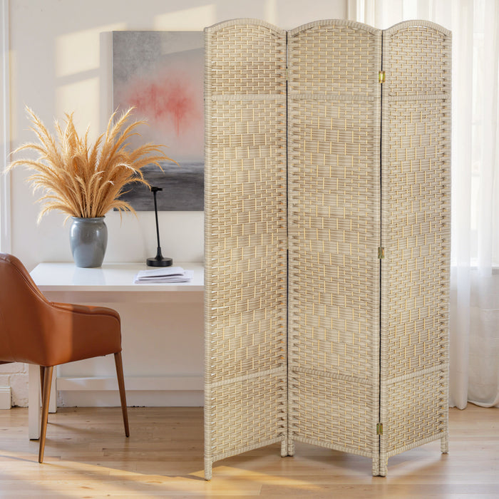 HOMCOM 6 Ft Folding Room Divider, Privacy Screen for Home Office Bedroom