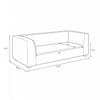 Lukas Contemporary Modern 89" Upholstered Sofa in Cream | Canape contemporain moderne Lukas 89" en tissu creme