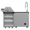 FORNO Bulnes Outdoor Kitchen 84,000 BTU Stainless Steel BBQ with Black Granite Countertops - FODKT2520BLK | Cuisine d'exterieur Bulnes – BBQ en acier inoxydable de 84 000 BTU et comptoirs noirs – FODKT2520BLK