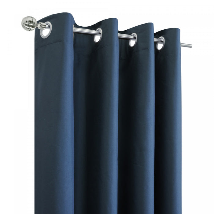 Thermaplus Alpine Navy Blackout Grommet Curtain Panel - 52 x 84