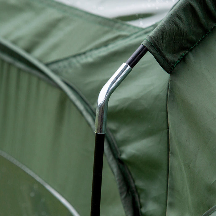 Outsunny 8' X 4' X 4' Portable Pop Up Mini Greenhouse With 5 Zippered Doors & Portable Zipper Bag For Plants Outdoor, Pvc Cover