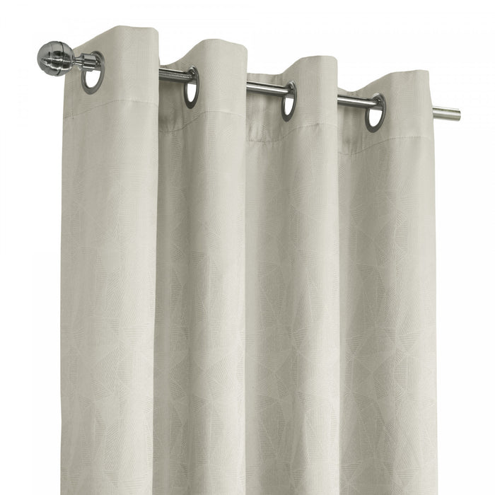 Thermaplus Ethan White Blackout Grommet Curtain Panel - 52 x 84
