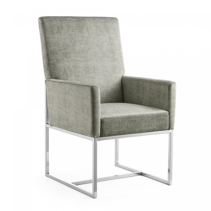 Element Modern 8-Piece Dining Chair Set in Steel