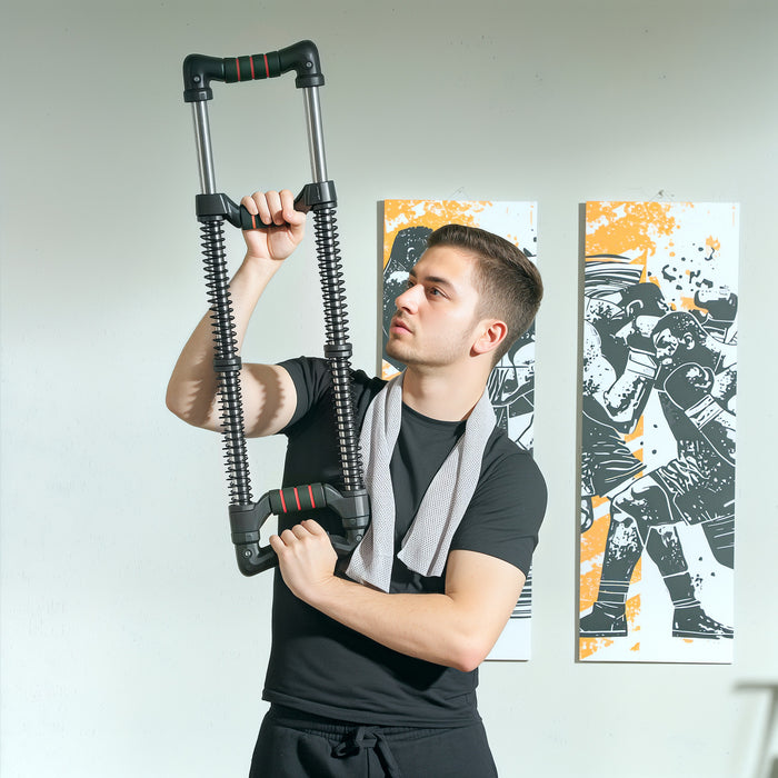 Soozier Chest Expander With 22-176 Lbs Adjustable Resistance For Men Women