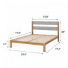 Kumiki Interlocking Bamboo Platform Bed with Headboard - Full Size | Kumiki lit plateforme à emboîtement en bambou avec tête de lit - Double