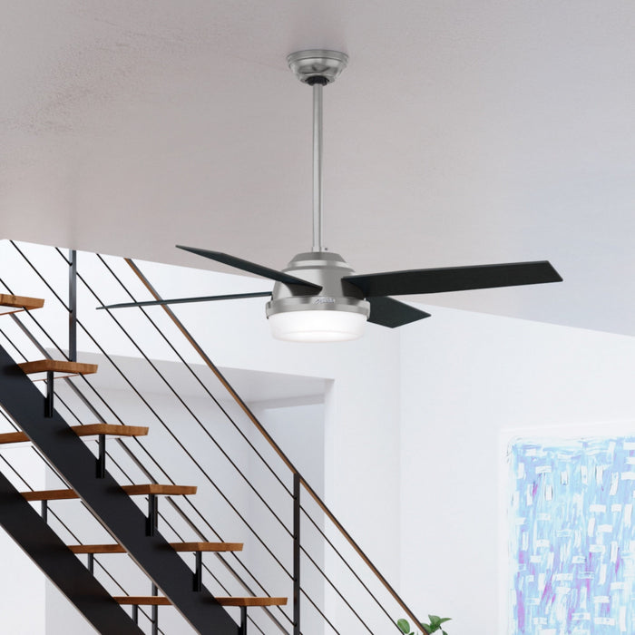 Dempsey Ceiling Fan with Light Fixture - Grey