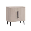 Jodie Mid-Century Modern 31" Fluted Accent Cabinet in Whitewashed Oak | Jodie – Cabinet d’appoint cannele style milieu du siecle de 31" en chene blanchi