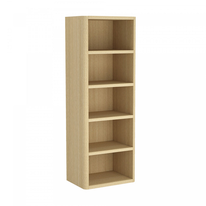 Rivington Modern 28\" Open Bookcase in Natural Oak - Set of 2