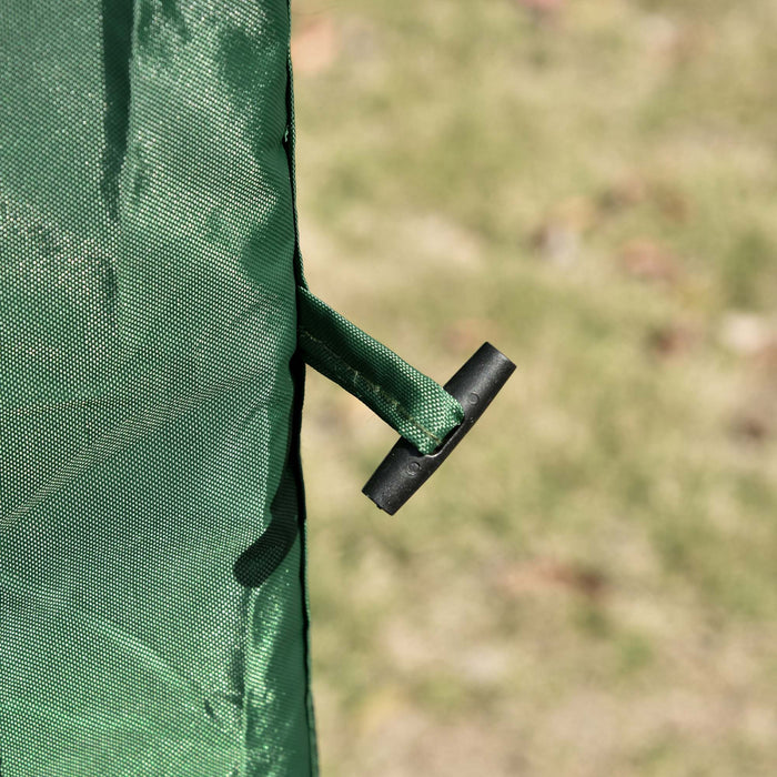 Outsunny Pop-up Screen House Gazebo Camping Outdoor Instant Setup Tent Fits 3-4 People 210d Material W/ Carry Bag & Ground Stakes, Green