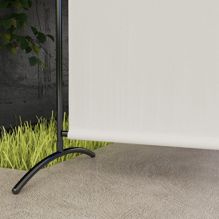 Outsunny Single Panel Privacy Screen, Uv30+ Room Divider, Beige